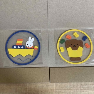 ミッフィー(miffy)のミッフィー　miffy　クリアラバーコースター　2種(キャラクターグッズ)