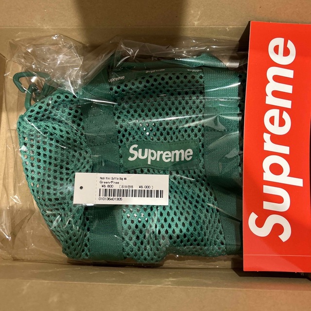 新品未使用 Supreme Mesh Mini Duffle Bag Green