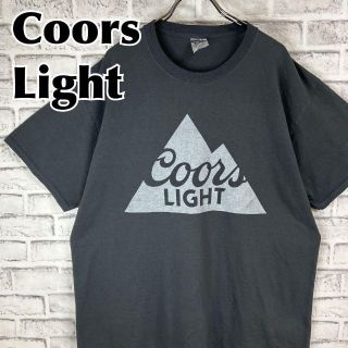 ジャージーズ(JERZEES)のCoors Light クアーズライトビール 袖ロゴ Tシャツ 半袖 輸入品(Tシャツ/カットソー(半袖/袖なし))