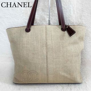 シャネル(CHANEL)の希少！CHANEL シャネル　ココマーク　カゴバッグ　ストローバッグトートバッグ(トートバッグ)