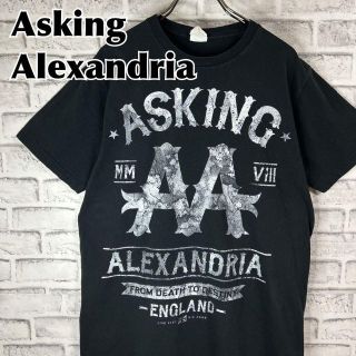 ミュージックティー(MUSIC TEE)のアスキング・アレクサンドリア ロックバンド 音楽 ロゴ Tシャツ 半袖 輸入品(Tシャツ/カットソー(半袖/袖なし))