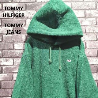 トミージーンズ(TOMMY JEANS)の美品!!トミーヒルフィガー　肉厚ボアパーカー　シープボア　ビッグシルエット(パーカー)