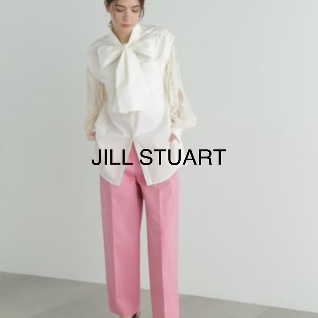 2023SSJILLSTUARTコットンストレッチタックパンツ