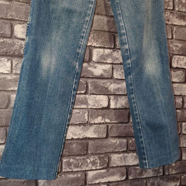 90s イタリア　 leonejeansデニム ストレート ヒゲ　刺繍　刻印 4