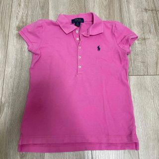 ポロラルフローレン(POLO RALPH LAUREN)のラルフローレン　ポロシャツ　ピンク　8-10T(Tシャツ/カットソー)