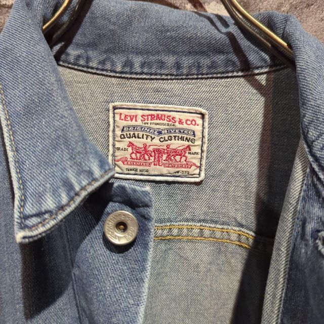 Levi's(リーバイス)のLevi'sリーバイス　デニムジャケット Gジャン　M　白タグ メンズのジャケット/アウター(Gジャン/デニムジャケット)の商品写真