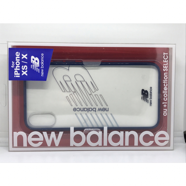New Balance(ニューバランス)のiPhone XS/ X用new balance  クリアーケースネイビー スマホ/家電/カメラのスマホアクセサリー(iPhoneケース)の商品写真