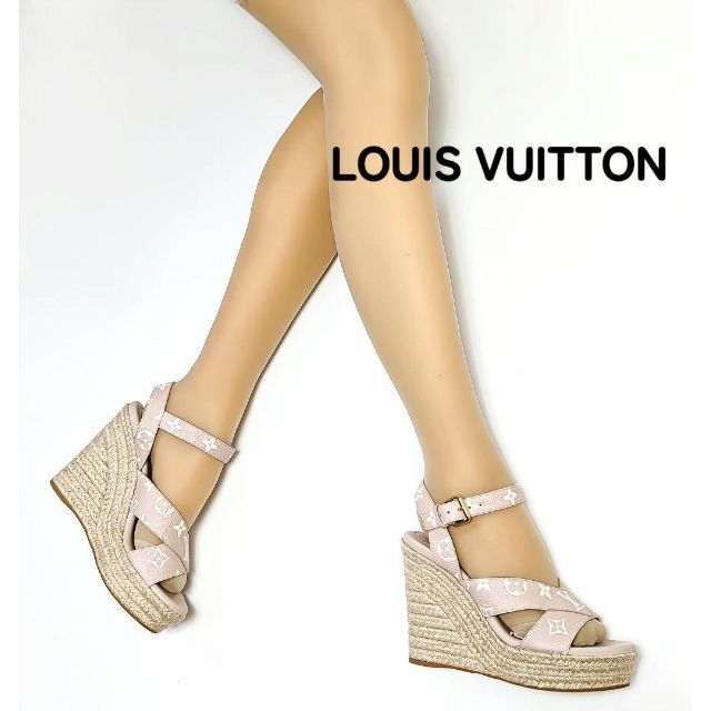 Louis Vuitton Starboard Wedge Sandal (1A9PKT, 1A9PKT)