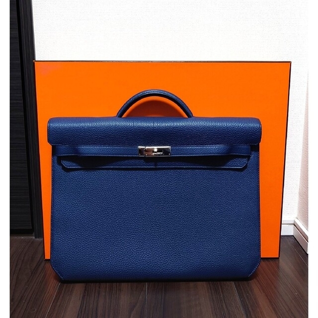 HERMES - 正規品 HERMES ケリーデペッシュ 36 トゴ ブルー Z刻印 HERMES - 正規品 HERMES ケリーデペッシュ 36 トゴ ブルー Z刻印