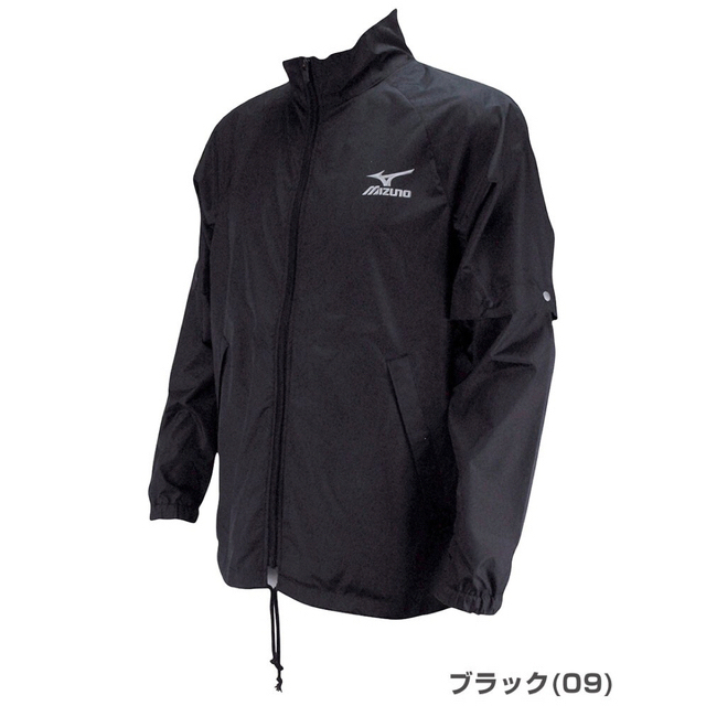 MIZUNO(ミズノ)のMIZUNO多機能　レインウエア(上下セット) ゴルフウエア  ブラック スポーツ/アウトドアのゴルフ(ウエア)の商品写真