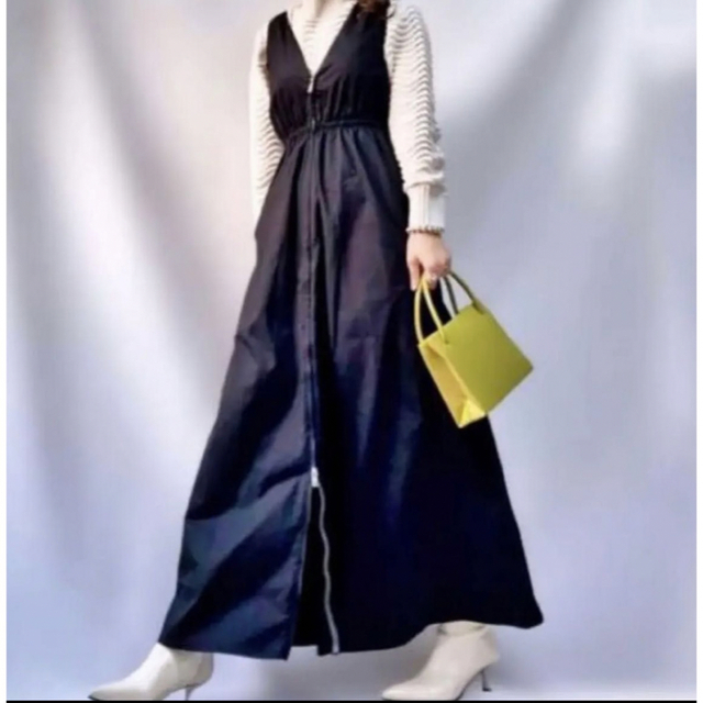 ZARA - ZARA ジッパー ポプリン ワンピース L ロング ZARA - ZARA ジッパー ポプリン ワンピース L ロング