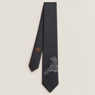 エルメス(Hermes)のエルメス　ヘヴィシルクタイ 7 cm 《ロボカバール》(ネクタイ)