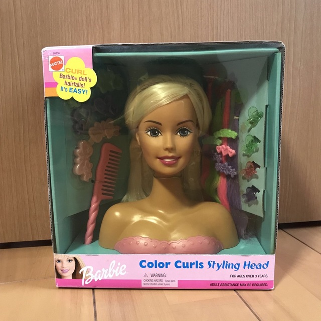 2001年製✴︎Barbie(バービー) カラーカールズスタイリングヘッド