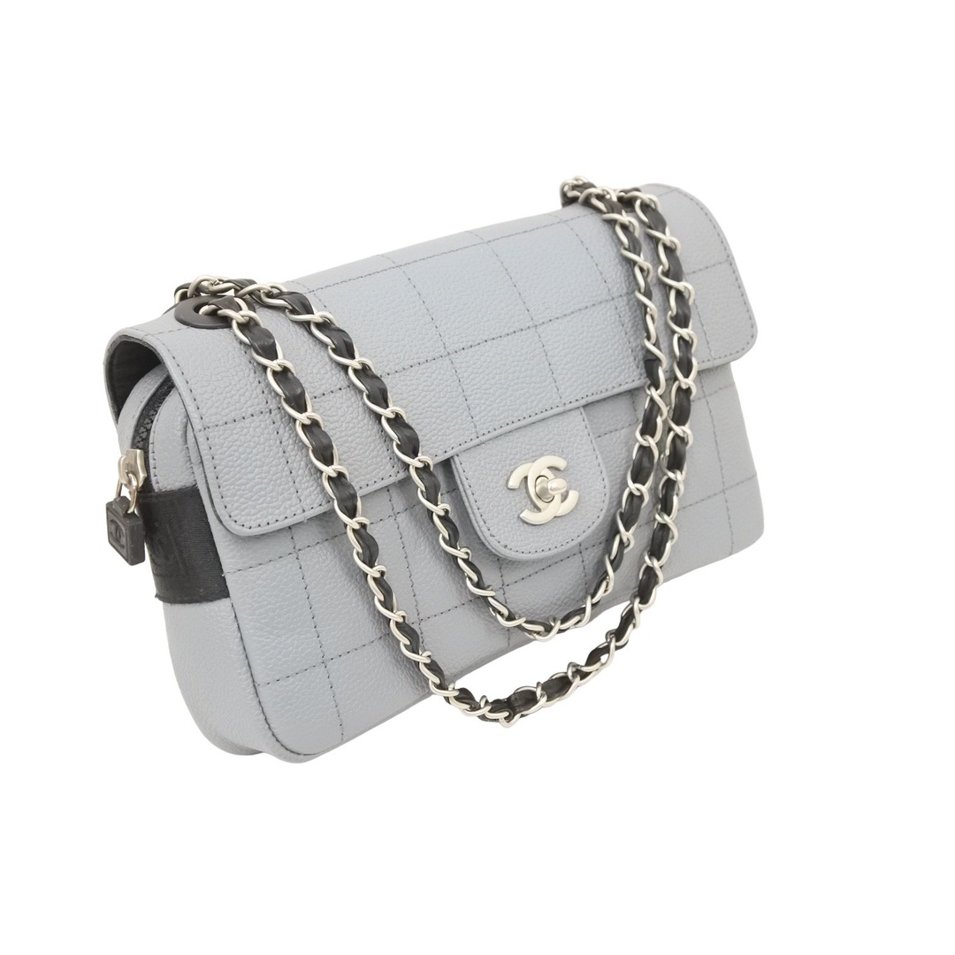 美品 CHANEL シャネル スポーツライン マトラッセ シルバー金具 チェーン