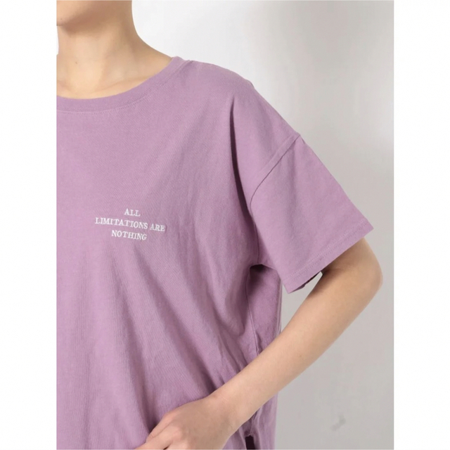 Ungrid(アングリッド)のUngrid バックエンブロイダリールーズTee レディースのトップス(Tシャツ(半袖/袖なし))の商品写真