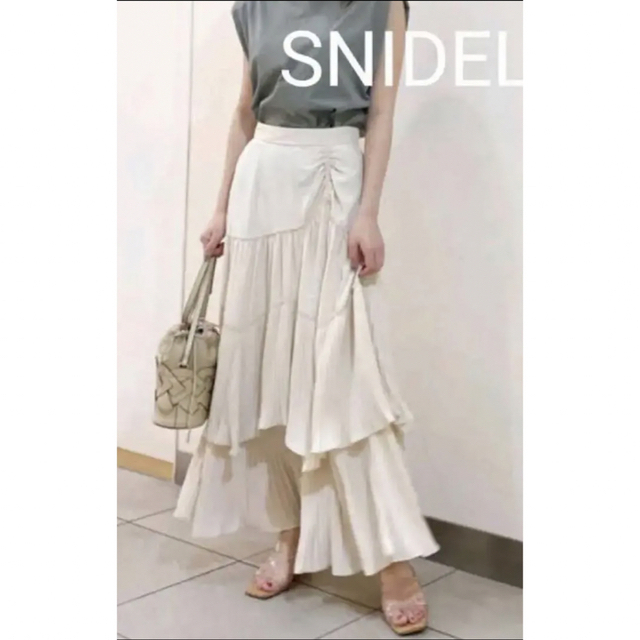 snidel ティアードフリルスカート IVR 正規品