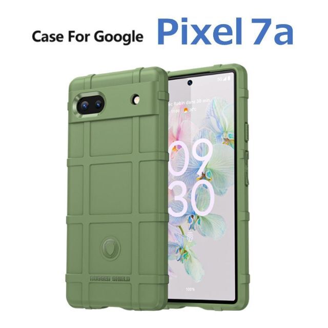 Google Pixel(グーグルピクセル)のGoogle Pixel 7a ケース グリーン アーミー スマホ/家電/カメラのスマホアクセサリー(Androidケース)の商品写真