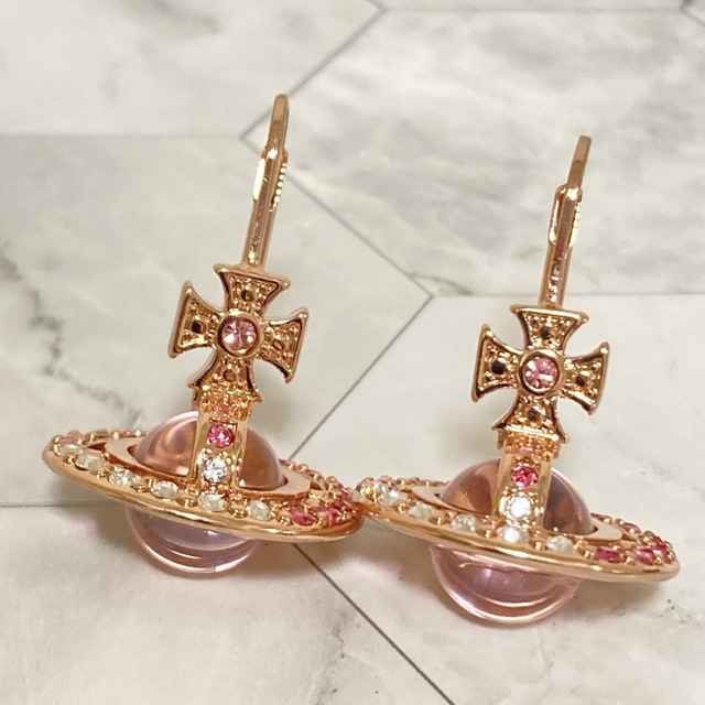 極美品】Vivienne Westwood オーブピアス ラインストーン 両耳