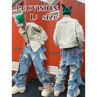 PCCVISION ドラキュラ デニム パンツ ジーンズ Gパン(L)2タイプの