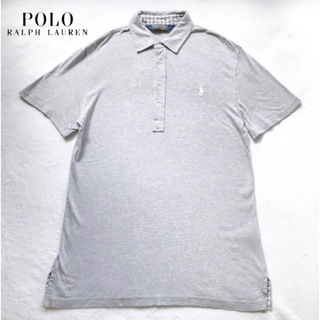 ポロゴルフ(Polo Golf)のRALPH LAUREN ラルフローレン　レーヨン　ポロシャツ　グレー　S(ポロシャツ)