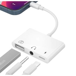 ✨即購入OK✨ iPhone USB カメラ アダプター 3in1 OTG対応(PC周辺機器)