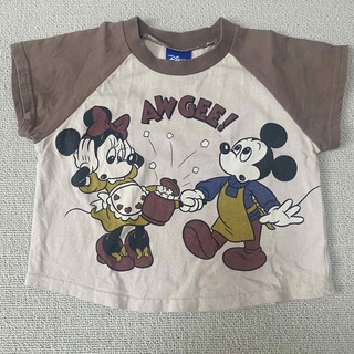 ディズニー(Disney)のRie様 Disney レトロミッキー 半袖 Tシャツ 90サイズ(Tシャツ/カットソー)