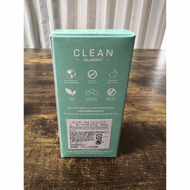 CLEAN(クリーン)の香水　CLN  ウォームコットンL  オードパルファム　60mL コスメ/美容の香水(ユニセックス)の商品写真