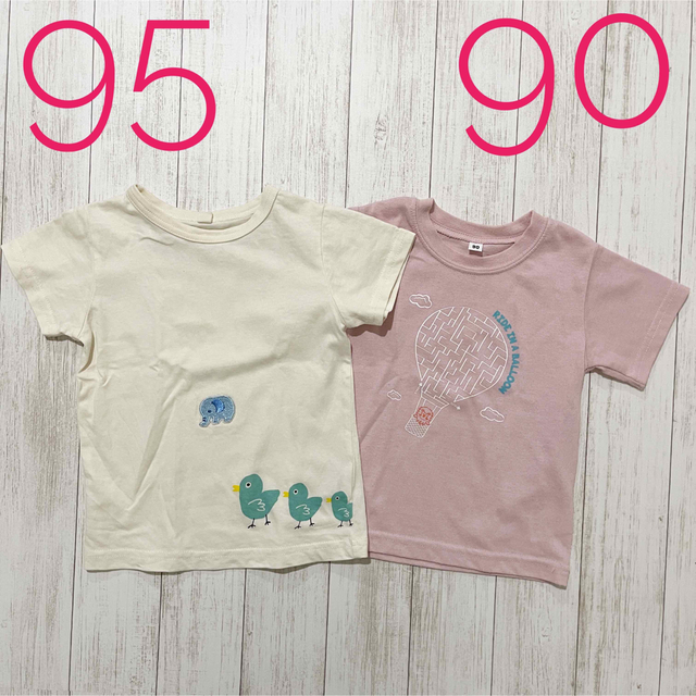 西松屋(ニシマツヤ)の90cm・95cm Tシャツ キッズ/ベビー/マタニティのキッズ服女の子用(90cm~)(Tシャツ/カットソー)の商品写真