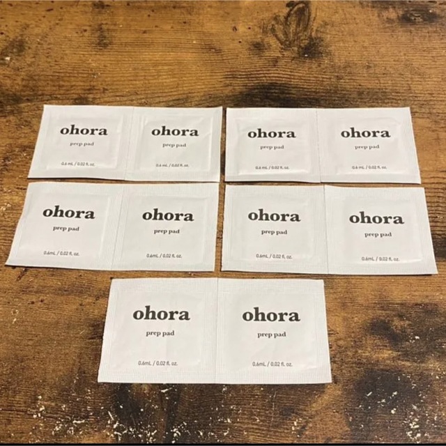 ohora(オホーラ)のohora オホーラ プレップパッド prep pad 10枚 コスメ/美容のネイル(ネイル用品)の商品写真