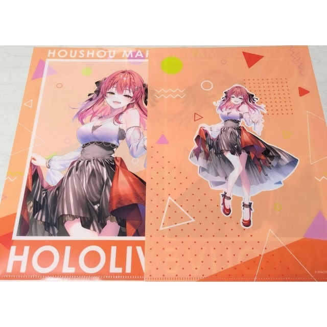 ✳hololive ホロライブ クリアファイル マリン ２点セット✳ エンタメ/ホビーのアニメグッズ(クリアファイル)の商品写真