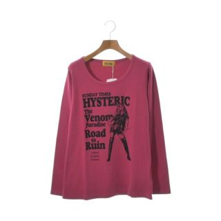 ヒステリックグラマー(HYSTERIC GLAMOUR)のHYSTERIC GLAMOUR Tシャツ・カットソー F ピンク 【古着】【中古】(カットソー(半袖/袖なし))