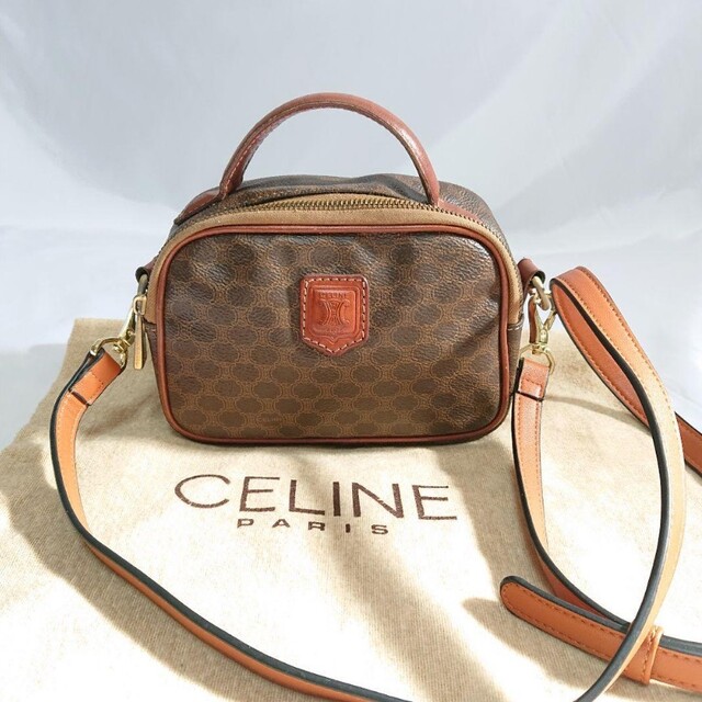 CELINE マカダム柄 ショルダーバッグ ポシェット