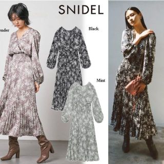 スナイデル(SNIDEL)のSNIDEL スナイデル 2wayサテンジャガードワンピース 1(ロングワンピース/マキシワンピース)