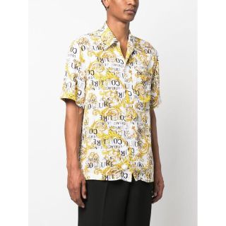 濃いピンク系統 VERSACE JEANS COUTURE 半袖シャツ Lサイズ 50サイズ