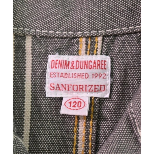 DENIM DUNGAREE(デニムダンガリー)のDENIM DUNGAREE コート（その他） 120 茶系(ストライプ) 【古着】【中古】 キッズ/ベビー/マタニティのキッズ服女の子用(90cm~)(コート)の商品写真