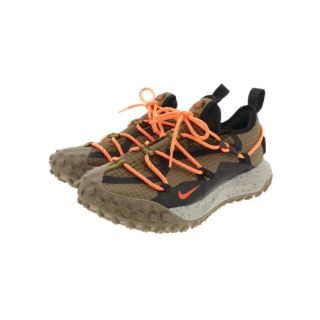 NIKE ACG スニーカー 27cm カーキ系x黒xオレンジ 【古着】【中古】(スニーカー)