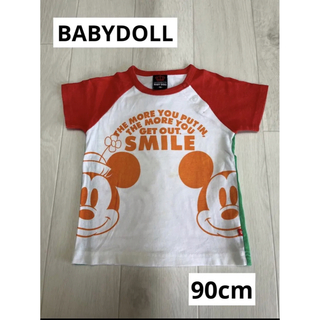 ベビードール(BABYDOLL)の【コラボ】BABYDOLL Disney 90cm tシャツ 半袖 可愛い(Tシャツ/カットソー)