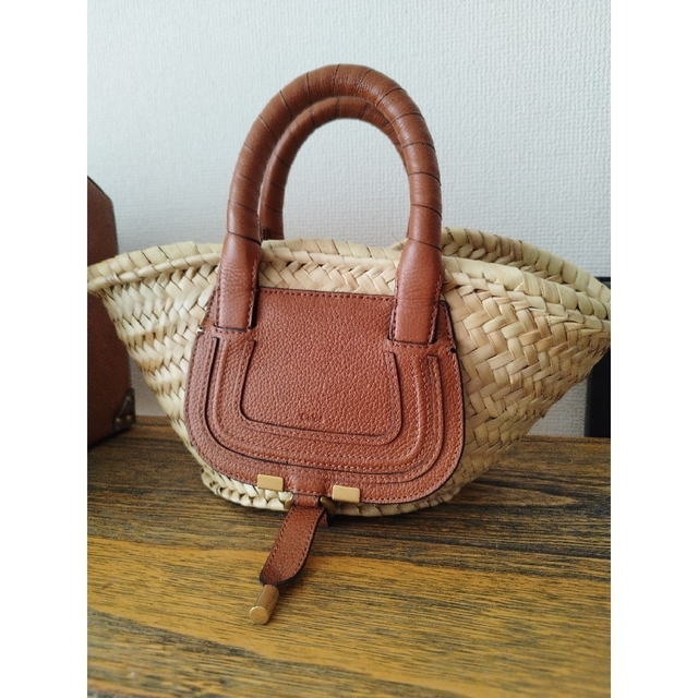外出使用無し クロエカゴバッグ marcie ミニバスケットバッグ バ 外出使用無し クロエカゴバッグ marcie ミニバスケットバッグ バ
