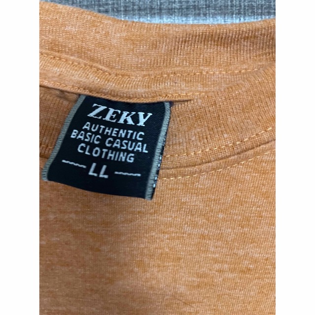 【ZEKY】オレンジ系 半袖 Tシャツ カットソー メンズ LL メンズのトップス(Tシャツ/カットソー(半袖/袖なし))の商品写真