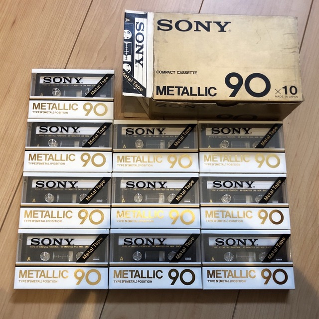SONY メタルカセットテープ METALLIC90 未開封10本 箱付