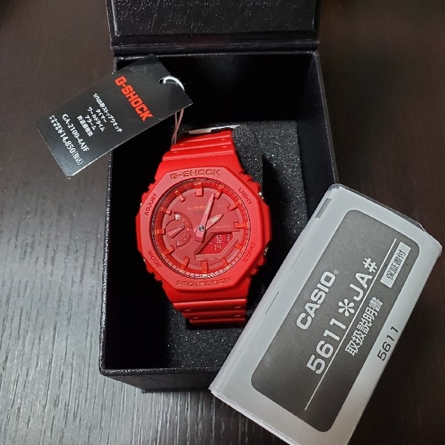 新品未使用 国内正規品 G-SHOCK GA-2100-4AJF 赤