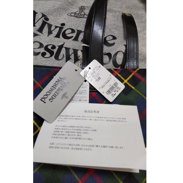 タグ付き新品 Vivienne Westwood タータンチェック バッグ