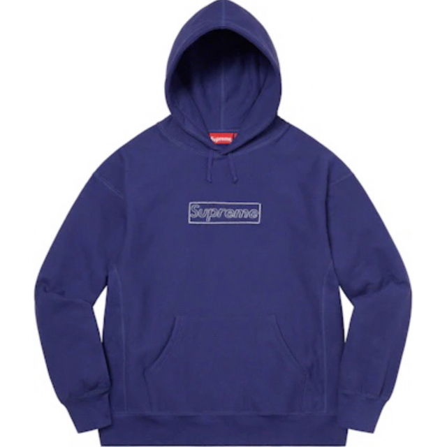 Supreme Chalk box logo hooded sweatshirt