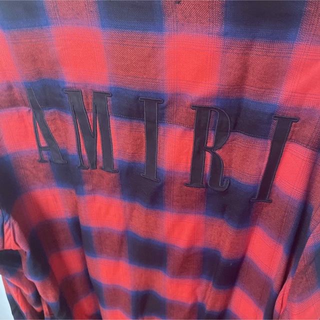 履き心地◎ AMIRI APPLIQUE FLANNEL バックロゴ チェックシャツ - 通販