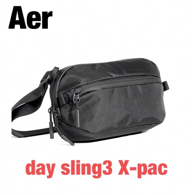 【Aer】 Day Sling 3 X-PAC ボディバッグ 3L ブラック