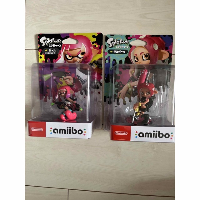 amiibo 2体セット　ガール　ネオンピンク　タコガール