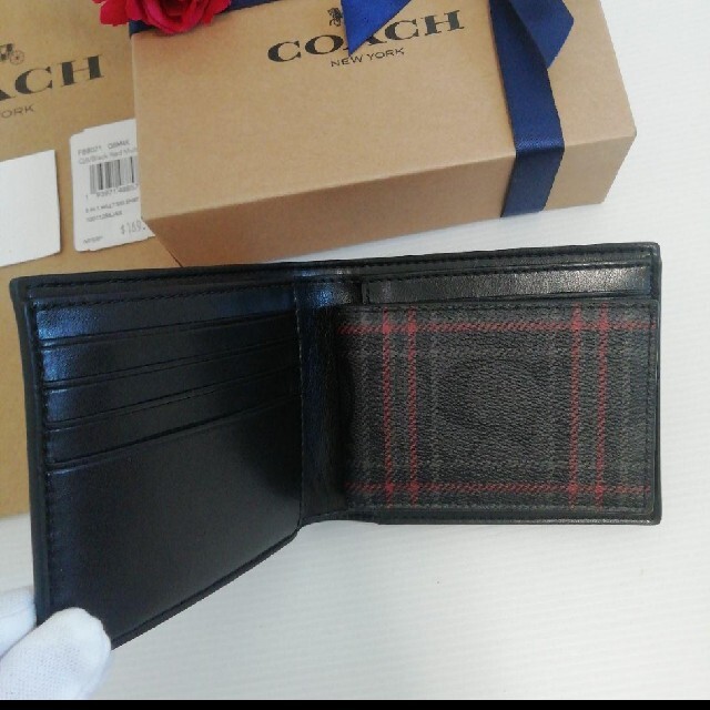 COACH(コーチ)の新品未使用　COACH　コーチ　折財布　レア　レザー　人気 メンズのファッション小物(折り財布)の商品写真