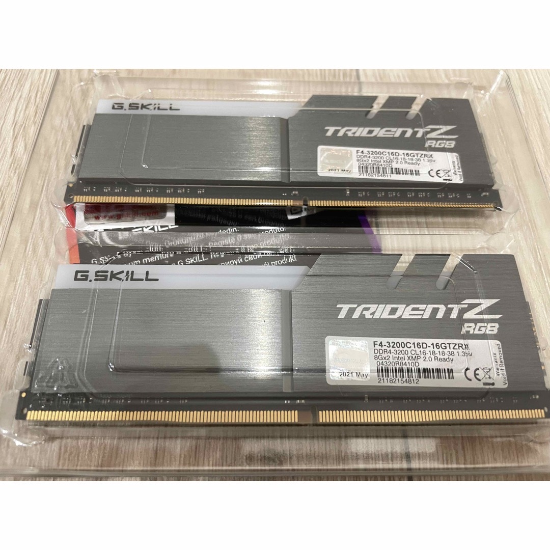 G.Skill Trident Z RGB 8g×2枚　メモリ美品 5