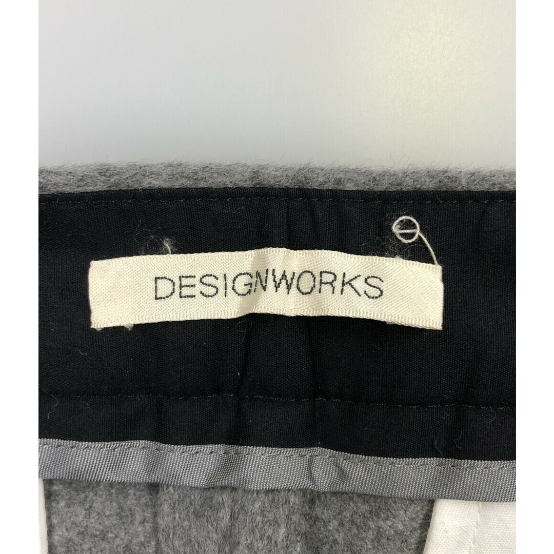 DESIGNWORKS(デザインワークス)の美品 デザインワークス カシミヤ混テーパードパンツ レディース 38 レディースのパンツ(カジュアルパンツ)の商品写真