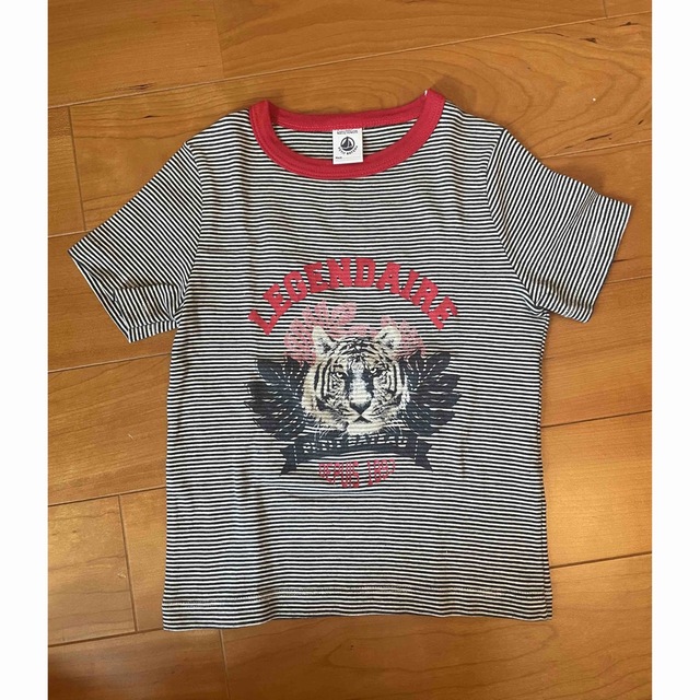 PETIT BATEAU(プチバトー)の送料無料！プチバトー　Tシャツ　ボーダー キッズ/ベビー/マタニティのキッズ服男の子用(90cm~)(Tシャツ/カットソー)の商品写真